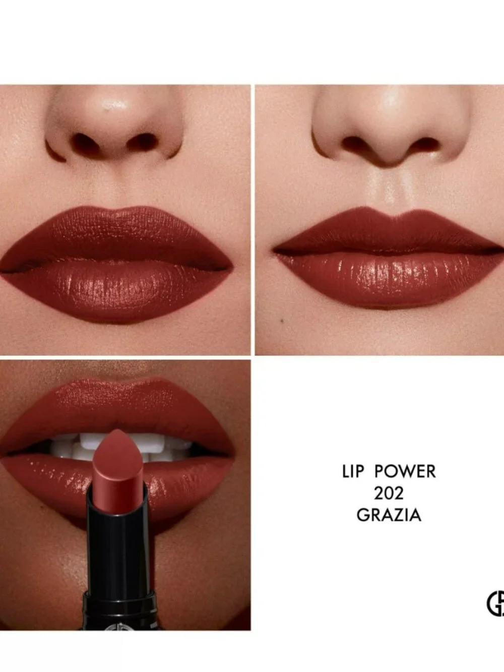 Giorgio Armani 202 Grazia Lip Power Longwear Vivid Color Lipstick *travel Size